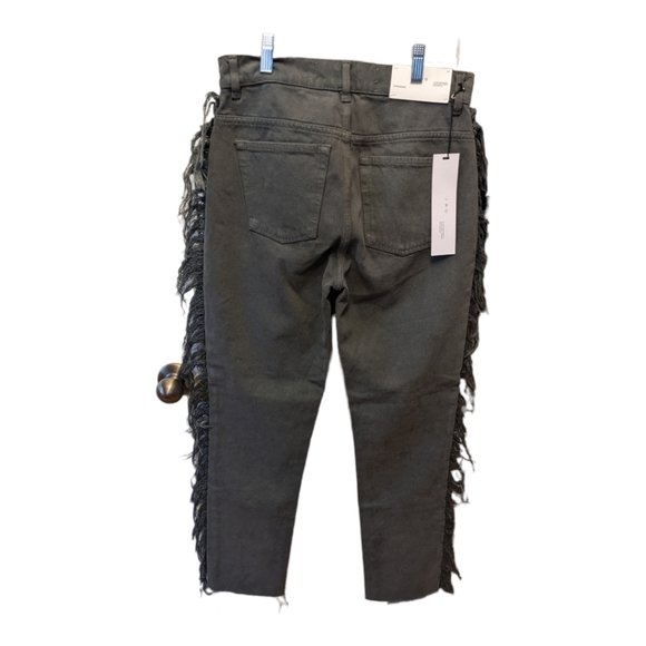 NWT IRO Paris Movement Fringe-Trimmed Cropped Jeans Size 27 - Picture 12 of 15